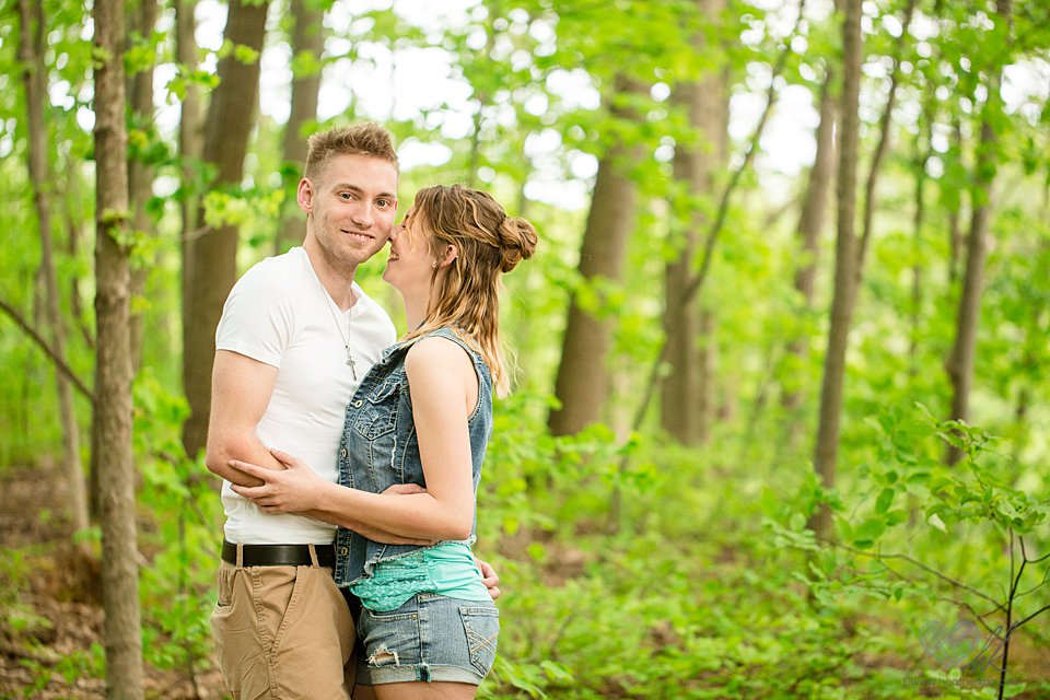 Grand Ledge engagement photographs Lincoln brick park