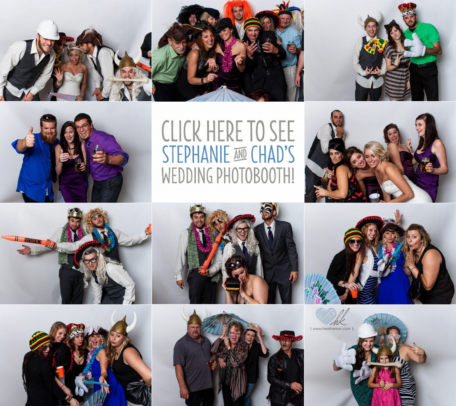 Stephanie and Chad's Wedding Photobooth - Lansing Michigan Wedding