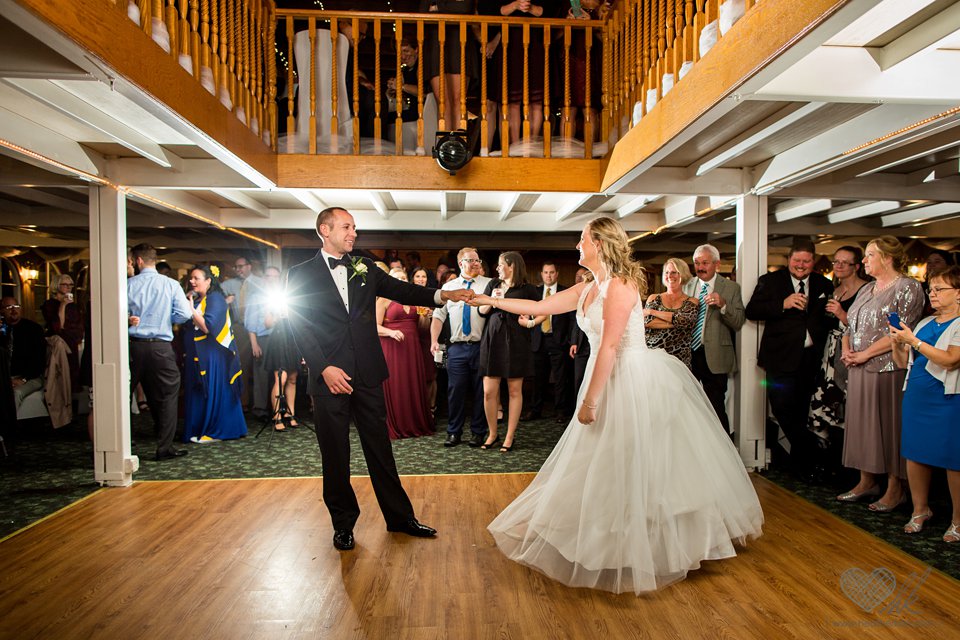 Michigan Princess Riverboat wedding reception dancefloor