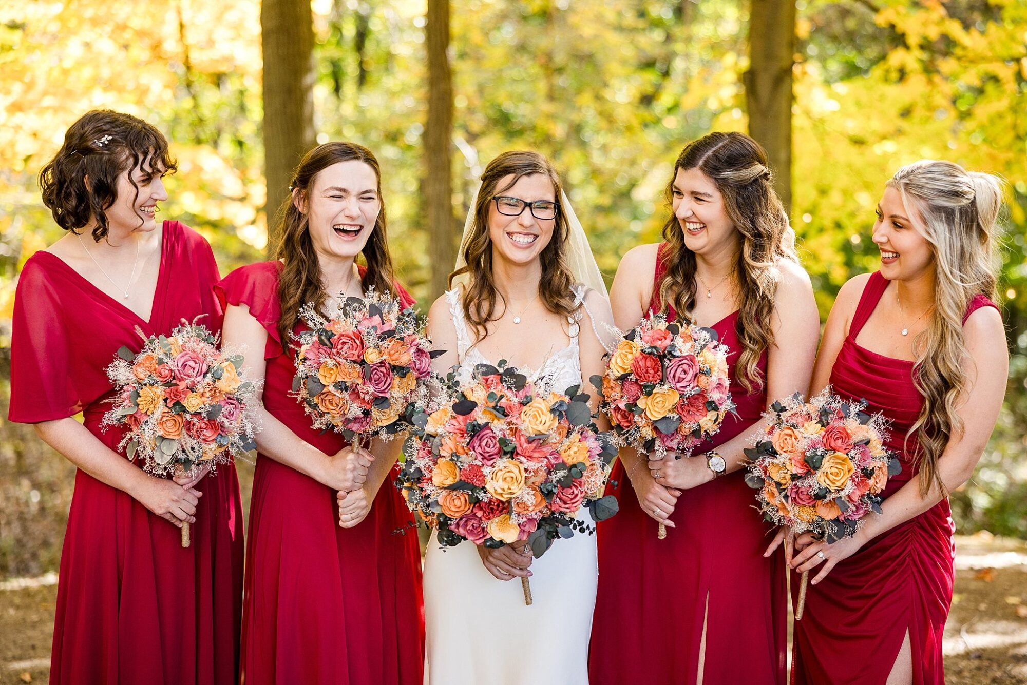 Edgewood Gardens Corunna, Michigan wedding portraits